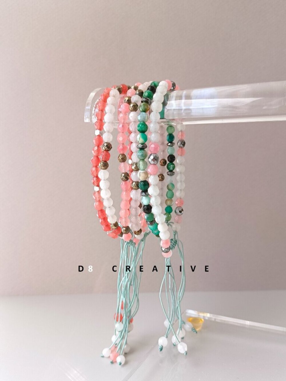 New agate with hematite handwoven bracelet 6 color for option